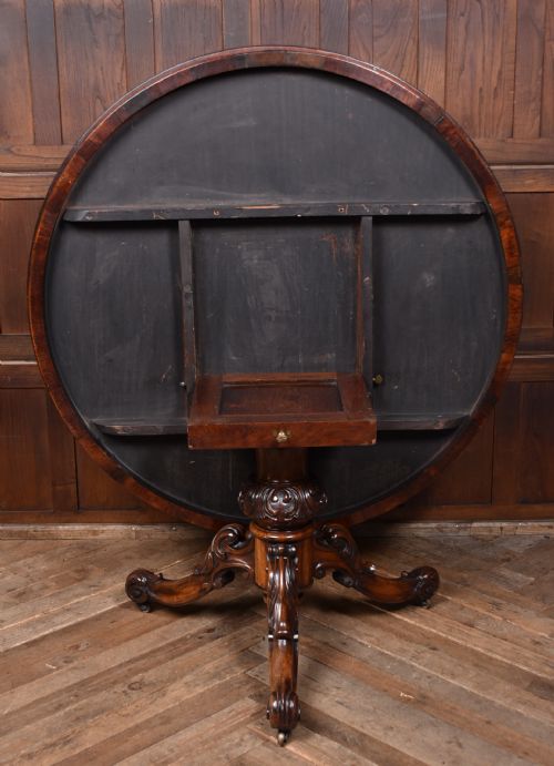VICTORIAN ROSEWOOD SNAPTOP TABLE - ADDITIONAL PHOTO 9