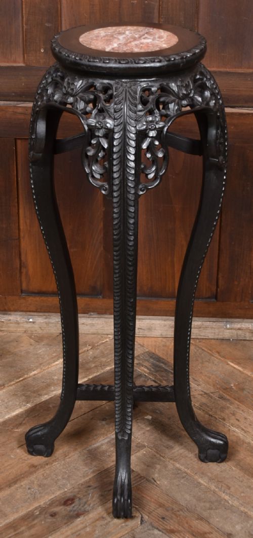 CHINESE MARBLE TOP VASE STAND - ADDITIONAL PHOTO 5