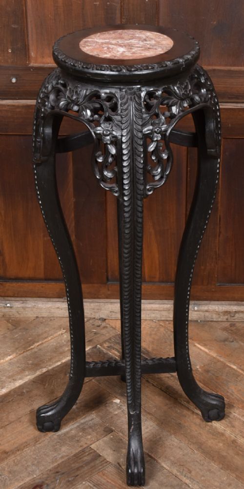 CHINESE MARBLE TOP VASE STAND - ADDITIONAL PHOTO 6