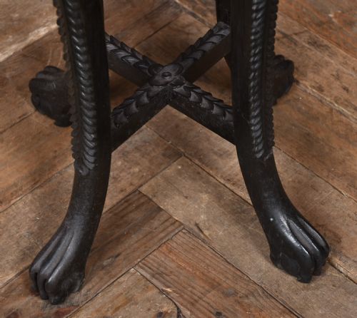 CHINESE MARBLE TOP VASE STAND - ADDITIONAL PHOTO 8