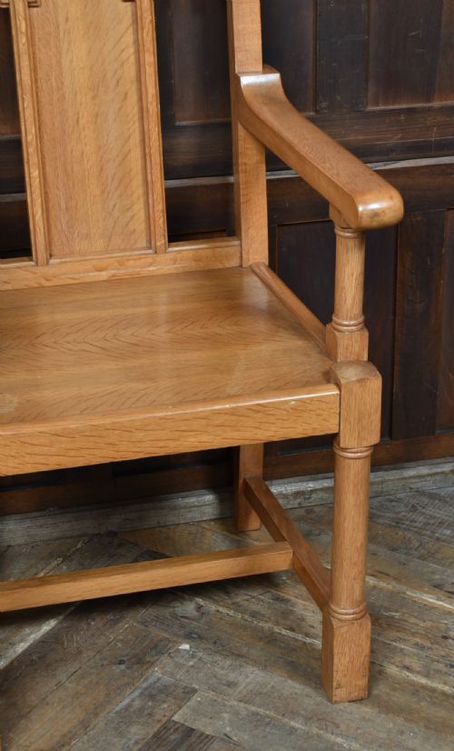 SCOTTISH OAK CHAPEL THRONE CHAIR - ADDITIONAL PHOTO 3
