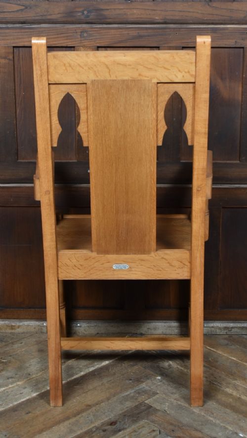 SCOTTISH OAK CHAPEL THRONE CHAIR - ADDITIONAL PHOTO 8