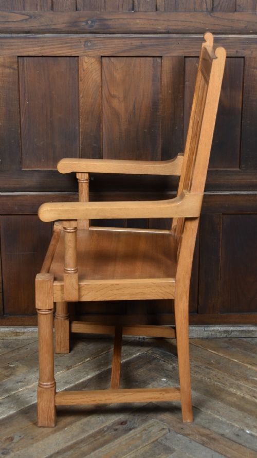 SCOTTISH OAK CHAPEL THRONE CHAIR - ADDITIONAL PHOTO 10