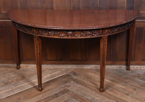 PAIR ON MAHOGANY CONSOLE TABLES - ADDITIONAL PHOTO 4