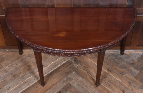 PAIR ON MAHOGANY CONSOLE TABLES - ADDITIONAL PHOTO 9