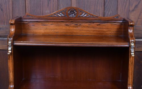 EDWARDIAN ROSEWOOD WATERFALL BOOKCASE - ADDITIONAL PHOTO 9