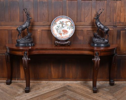 19TH CENTURY MAHOGANY CONSOLE TABLE - ADDITIONAL PHOTO 1