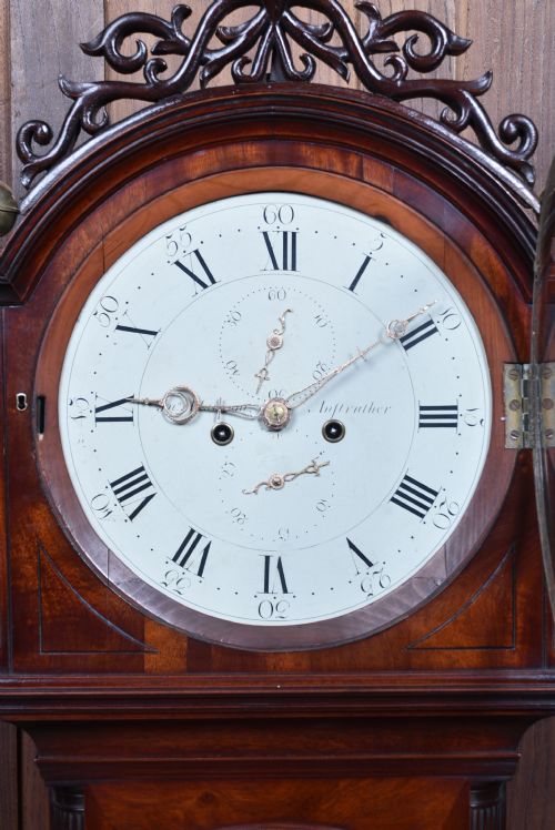 SCOTTISH MAHOGANY GRANDFATHER LONGCASE CLOCK - ADDITIONAL PHOTO 1