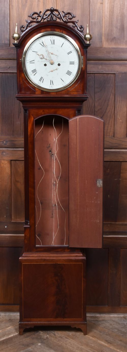 SCOTTISH MAHOGANY GRANDFATHER LONGCASE CLOCK - ADDITIONAL PHOTO 6