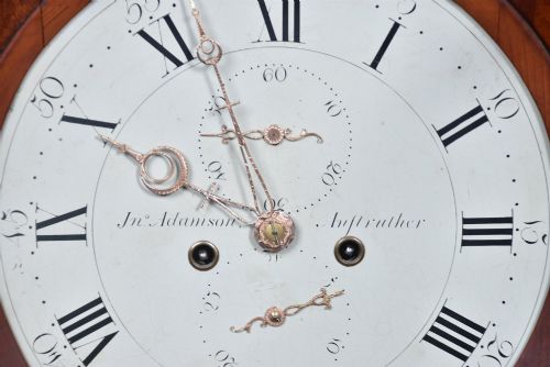 SCOTTISH MAHOGANY GRANDFATHER LONGCASE CLOCK - ADDITIONAL PHOTO 9