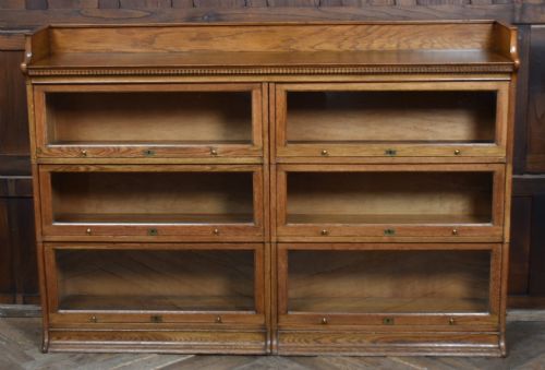 EDWARDIAN LEBUS 6 SECTIONAL BOOKCASE - ADDITIONAL PHOTO 5