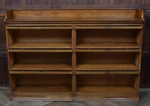 EDWARDIAN LEBUS 6 SECTIONAL BOOKCASE - ADDITIONAL PHOTO 9
