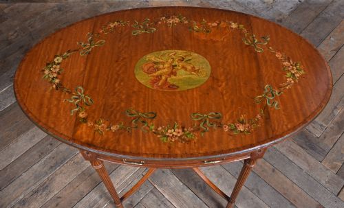 EDWARDIAN NEOCLASSICAL DROPLEAF TABLE - ADDITIONAL PHOTO 2