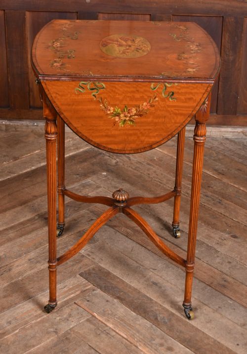 EDWARDIAN NEOCLASSICAL DROPLEAF TABLE - ADDITIONAL PHOTO 4