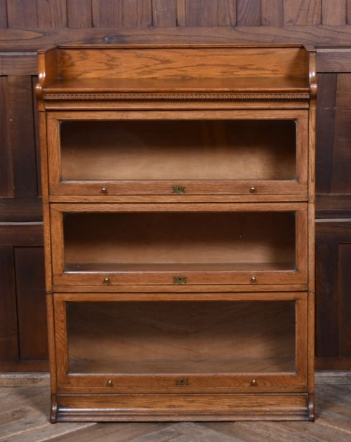 EDWARDIAN OAK LEBUS SECTIONAL BOOKCASE