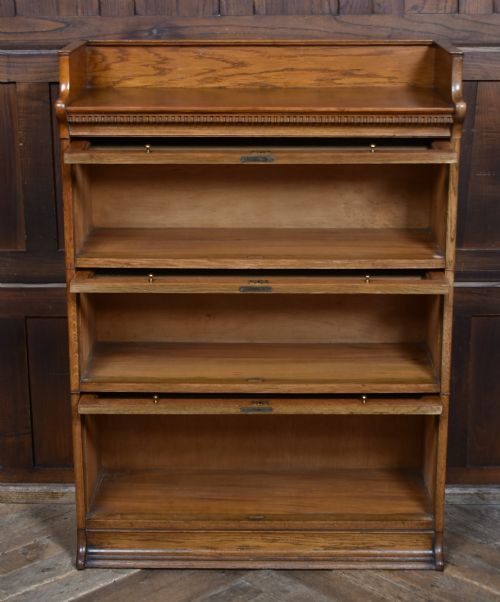EDWARDIAN OAK LEBUS SECTIONAL BOOKCASE - ADDITIONAL PHOTO 8