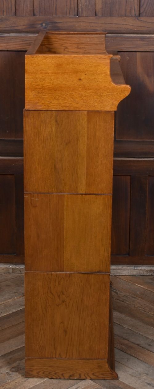 EDWARDIAN OAK LEBUS SECTIONAL BOOKCASE - ADDITIONAL PHOTO 9