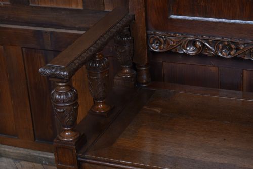 FRENCH OAK HALL BENCH - ADDITIONAL PHOTO 5