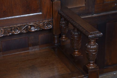 FRENCH OAK HALL BENCH - ADDITIONAL PHOTO 6