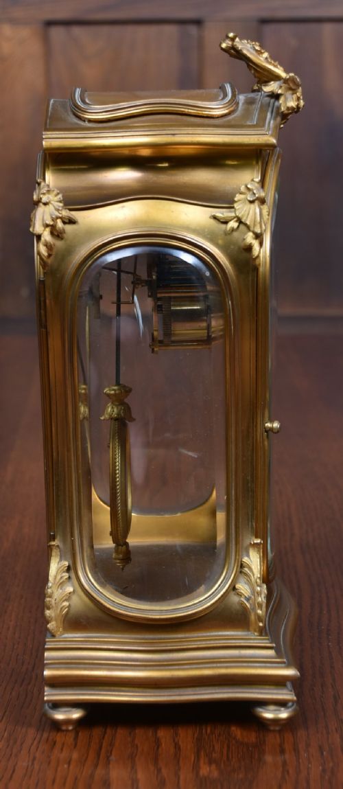 19THCENTURY FRENCH GILT MANTEL CLOCK WITH SIGNED RODIER MINIATURE - ADDITIONAL PHOTO 5