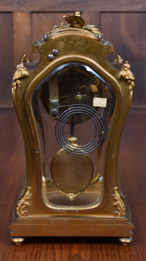 19THCENTURY FRENCH GILT MANTEL CLOCK WITH SIGNED RODIER MINIATURE - ADDITIONAL PHOTO 6