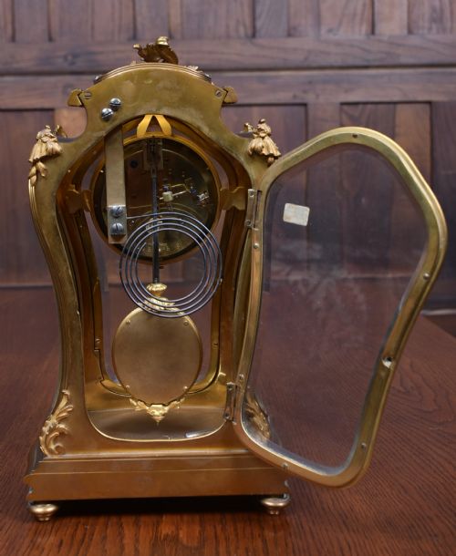 19THCENTURY FRENCH GILT MANTEL CLOCK WITH SIGNED RODIER MINIATURE - ADDITIONAL PHOTO 7