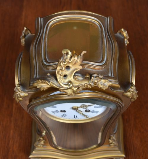 19THCENTURY FRENCH GILT MANTEL CLOCK WITH SIGNED RODIER MINIATURE - ADDITIONAL PHOTO 10