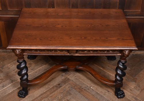 19THCENTURY CARVED OAK TABLE - ADDITIONAL PHOTO 4