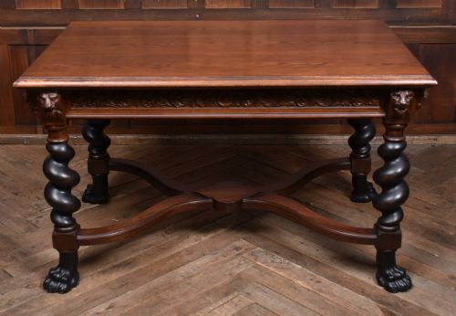 19THCENTURY CARVED OAK TABLE - ADDITIONAL PHOTO 9