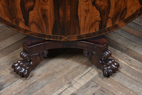 VICTORIAN ROSEWOOD SNAPTOP TABLE - ADDITIONAL PHOTO 5
