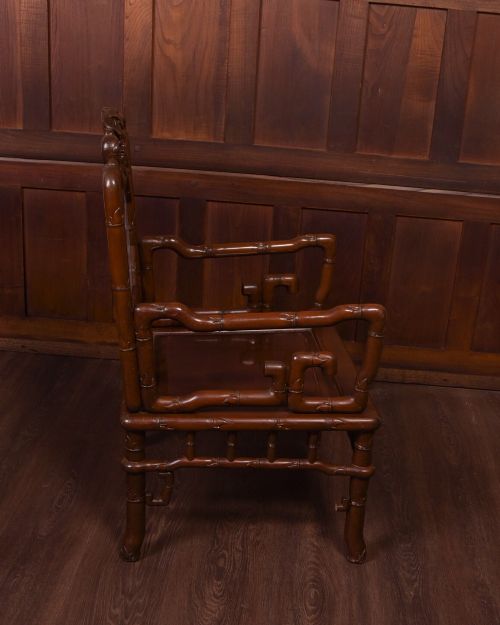 CHINESE CARVED HARDWOOD PARLOUR SUITE - ADDITIONAL PHOTO 11