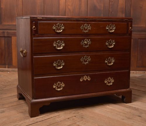 GEORGIAN MAHOGANY BACHELORS CHEST OF DRAWERS - ADDITIONAL PHOTO 11