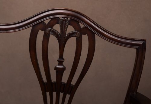 CARVED HEPPLEWHITESTYLE DINING CHAIRS SET OF EIGHT - ADDITIONAL PHOTO 7