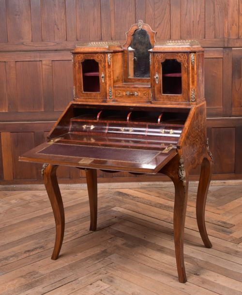 FRENCH WALNUT LADYS WRITING DESK - ADDITIONAL PHOTO 4