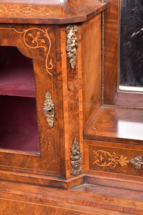 FRENCH WALNUT LADYS WRITING DESK - ADDITIONAL PHOTO 5