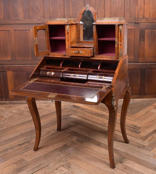FRENCH WALNUT LADYS WRITING DESK - ADDITIONAL PHOTO 14
