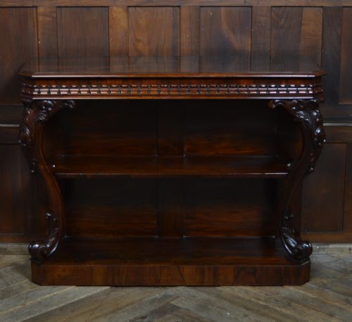 IRISH VICTORIAN ROSEWOOD CONSOLE TABLE BY ROBERT STRAHAN - ADDITIONAL PHOTO 1