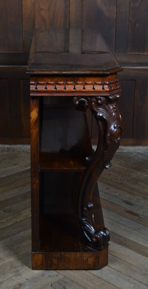 IRISH VICTORIAN ROSEWOOD CONSOLE TABLE BY ROBERT STRAHAN - ADDITIONAL PHOTO 7