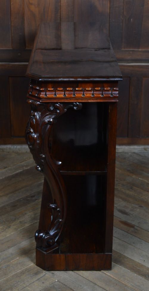 IRISH VICTORIAN ROSEWOOD CONSOLE TABLE BY ROBERT STRAHAN - ADDITIONAL PHOTO 9