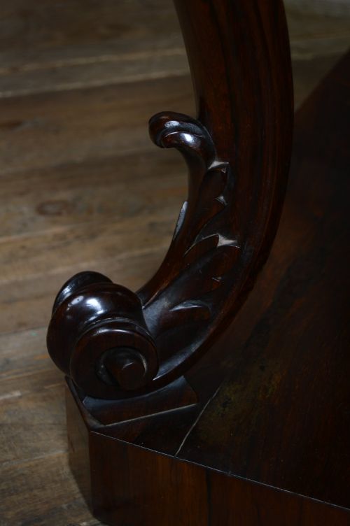 IRISH VICTORIAN ROSEWOOD CONSOLE TABLE BY ROBERT STRAHAN - ADDITIONAL PHOTO 10
