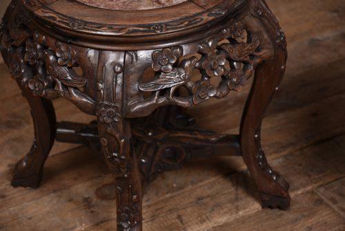 PAIR OF CHINESE MARBLETOP STANDS - ADDITIONAL PHOTO 5
