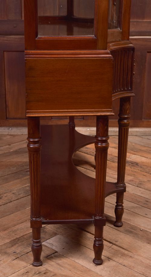 EDWARDIAN INLAID MAHOGANY DISPLAY CABINET - ADDITIONAL PHOTO 12