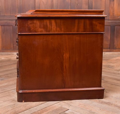 VICTORIAN MAHOGANY DESK WITH LEATHER TOP - ADDITIONAL PHOTO 5