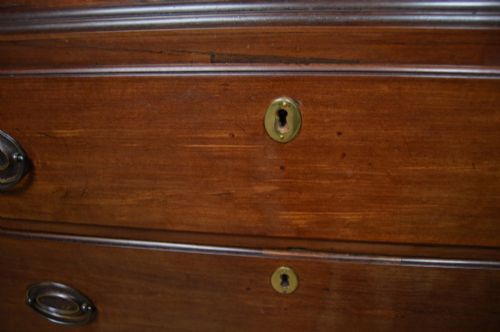 GEORGIAN MAHOGANY CHEST ON CHEST - ADDITIONAL PHOTO 1