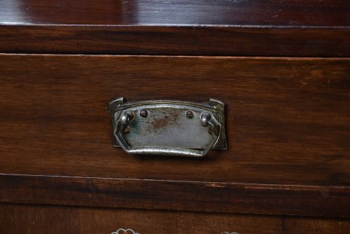 INLAID ART NOUVEAU MAHOGANY DISPLAY CABINET - ADDITIONAL PHOTO 13