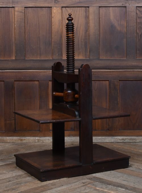 VICTORIAN OAK BOOK PRESS - ADDITIONAL PHOTO 2
