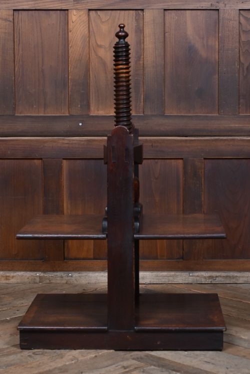 VICTORIAN OAK BOOK PRESS - ADDITIONAL PHOTO 3