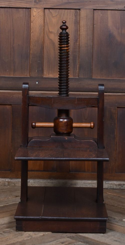 VICTORIAN OAK BOOK PRESS - ADDITIONAL PHOTO 4