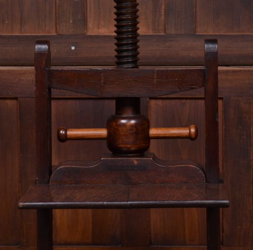 VICTORIAN OAK BOOK PRESS - ADDITIONAL PHOTO 5