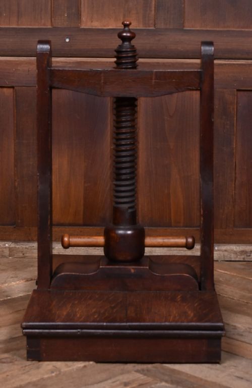 VICTORIAN OAK BOOK PRESS - ADDITIONAL PHOTO 8